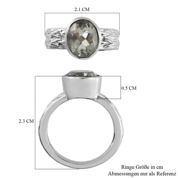 Prasiolith-Ring, reiner Edelstahl  ca. 2,47 ct image number 7