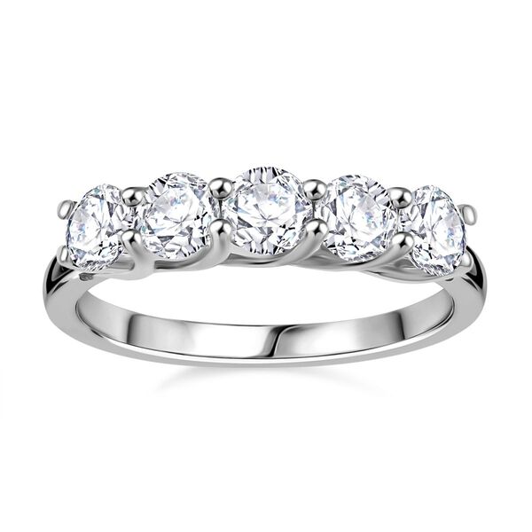 Moissanit Schmuckset, 925 Silber rhodiniert - 2,50 ct. image number 4