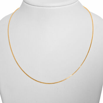 Boxkette in 585 Gelbgold, 45cm