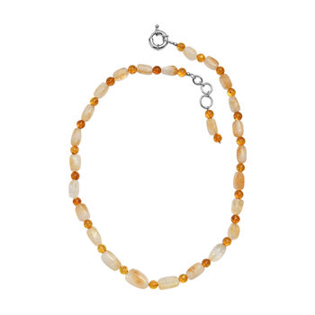 EverTrue Citrin und Bernstein 50cm Halskette