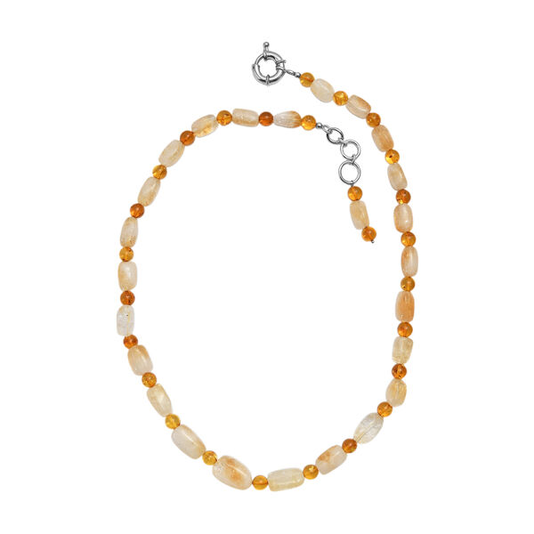 EverTrue Citrin und Bernstein 50cm Halskette image number 4