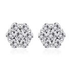 Diamant-Ohrstecker, I1-I2, SGL zertifiziert, 585 Weißgold, ca. 1.00 ct