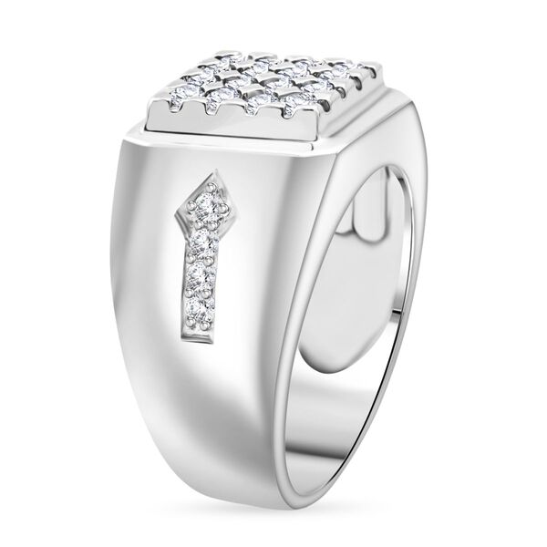 Lustro Stella wei&szlig;er Zirkonia Herrenring image number 4