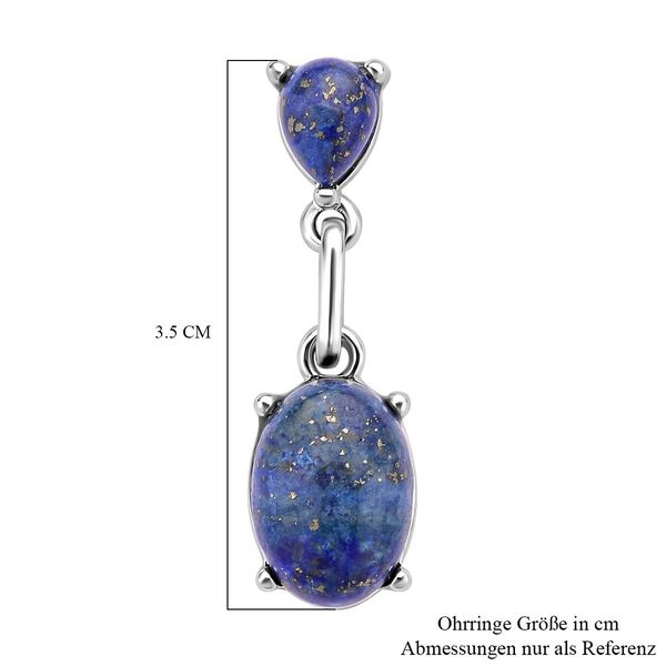 Lapislazuli Ohrringe, silberfarben ca. 25.00 ct image number 5