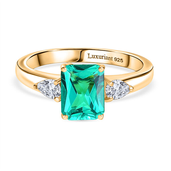 LUXURIANT Labor kolumbianischer Smaragd und VS Labor Diamant Ring - 1,69 ct. image number 0