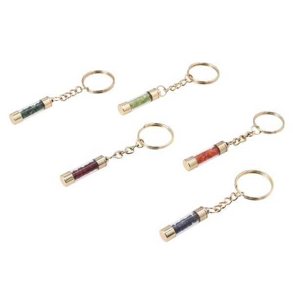 The 5th Season - 10er Set Edelstein Kugelschreiber mit Schl&uuml;sselanh&auml;nger, Feueropal, Smaragd, blauer Saphir, Peridot und Rubin image number 4