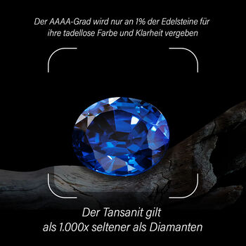 RHAPSODY AAAA Tansanit und VS EF Diamant Ring in 950 Platin - 1,84 ct.