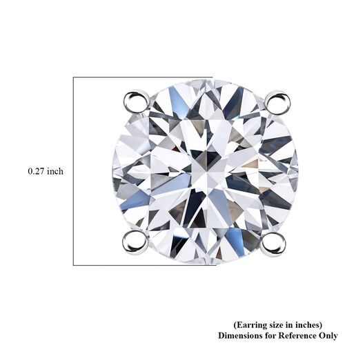 LUXURIANT DIAMOND- SGL zertifizierte VS-EF Labor Diamant Ohrstecker in 585 Weißgold - 2 ct. image number 6