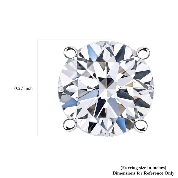 LUXURIANT SGL zertifizierte VS-EF Labor Diamant Ohrstecker in 585 Weißgold - 2 ct. image number 6