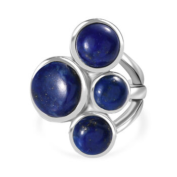 Lapislazuli Ring 316L Edelstahl (Gr&ouml;&szlig;e 16.00) ca. 10.07 ct