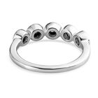Weißer Diamant-Ring, 925 Silber platiniert (Größe 19.00) ca. 0.05 ct image number 5