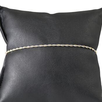 Italienisches Schlangen Pyramidenform Design Armband, 925 Silber vergoldet und platiniert, bicolor, ca. 18 cm + 2.5 cm Extender, ca. 2,22g