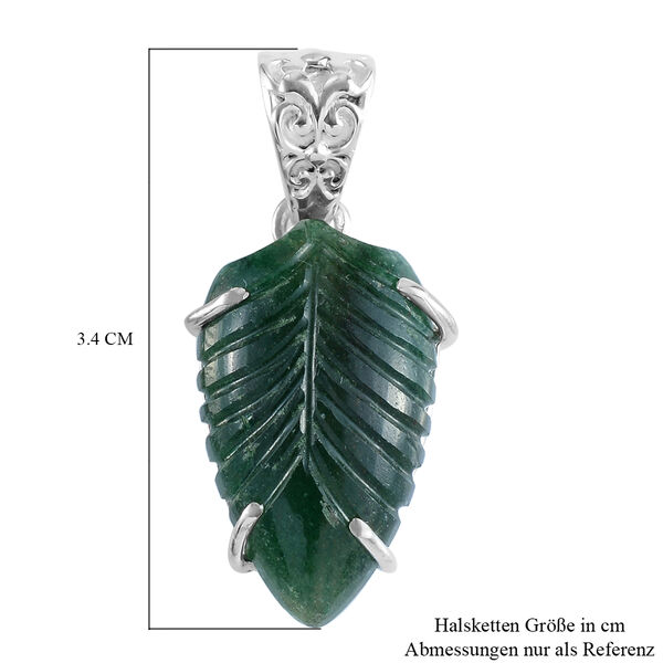Handgearbeiteter Gr&uuml;ner Aventurin Anh&auml;nger 925 Silber ca. 10,30 ct image number 6