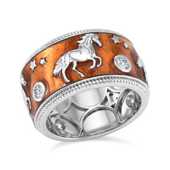 LUXURIANT DIAMOND - Lab Grown Diamant SI-GH Ring 925 Silber rhodiniert (Gr&ouml;&szlig;e 17.00) ca. 0,26 ct