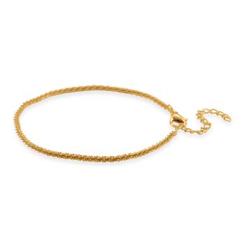 Funkel Armband, Messing Goldfarben ca. 19 cm