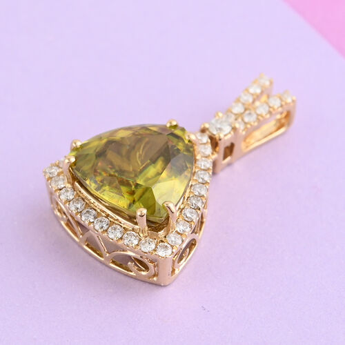 ILIANA Sphen und Diamant-Anhänger image number 1