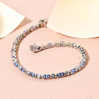 AA Tansanit und Zirkon 20cm Armband - 6,26 ct. image number 1