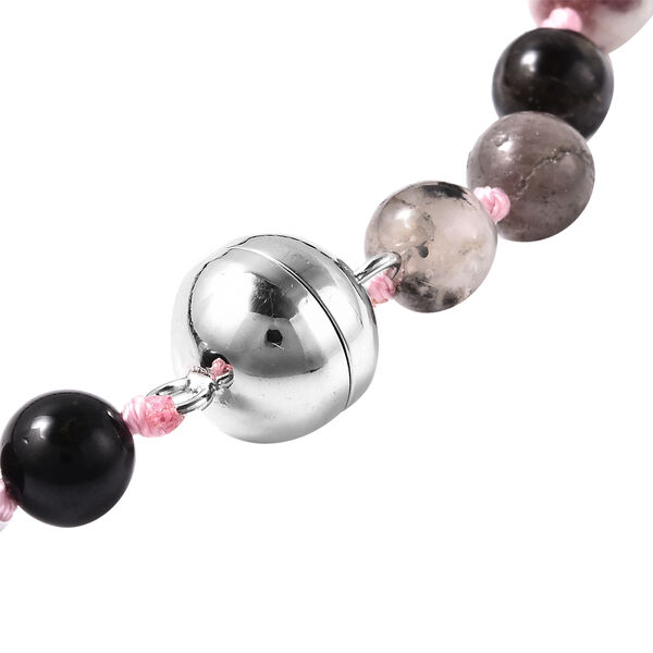 JARDIN-KOLLEKTION mehrfach-Turmalin und mehrfarbige Edelstein-Halskette, 45 cm, 925 Silber rhodiniert ca. 155,77 ct image number 4