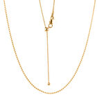 LIMITIERTE AUFLAGE - Verstellbare Kugelkette, ca. 60 cm, 925 Silber Vergoldet