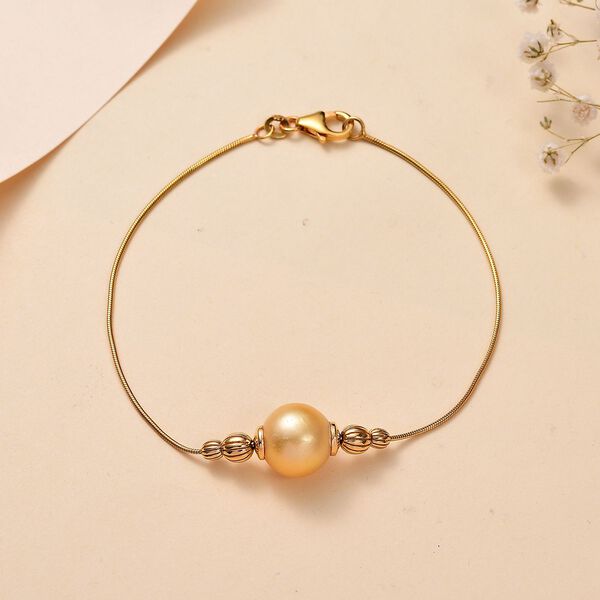 AA goldenes Südseeperlen-Armband, 20 cm image number 8