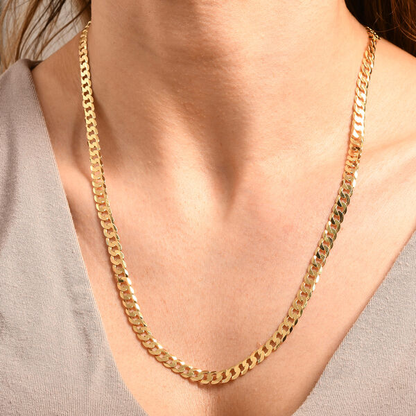 925 Silber vergoldetKette ca. 56 cm , ca. 17,90g image number 1