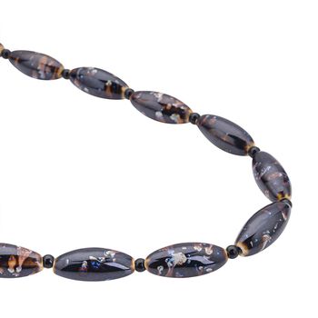 Keramik-Halskette, 60 cm, silberfarben 756.00 ct