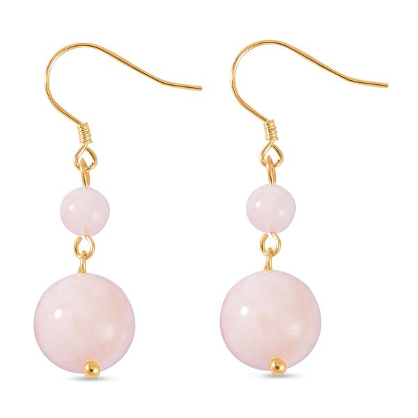 Rosa Morganit Perlen 50cm Halskette und Ohrringe- 466,65 ct. image number 7