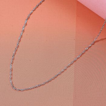 K&ouml;nigskordelkette in 950 Platin, 45cm - 1,50 Gramm