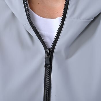 LA MAREY - Wasserabweisende Hoodie-Jacke in Grau &ndash; Gr&ouml;&szlig;e L