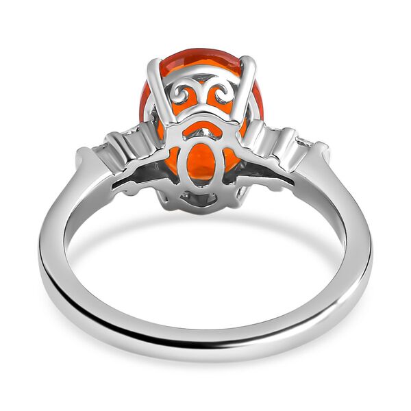 Purpurroter Feueropal und Diamant-Ring - 2,21 ct. image number 6