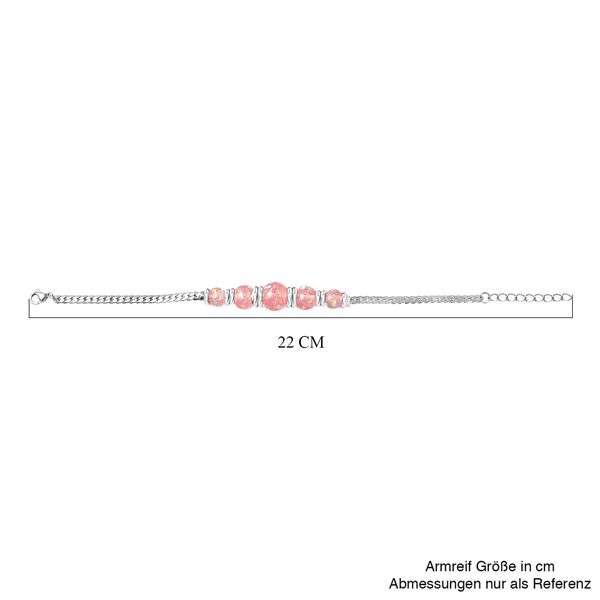 Rosanes Künstlicher-Opal-Armband, ca. 18.5 cm Reiner Edelstahl ca. image number 4