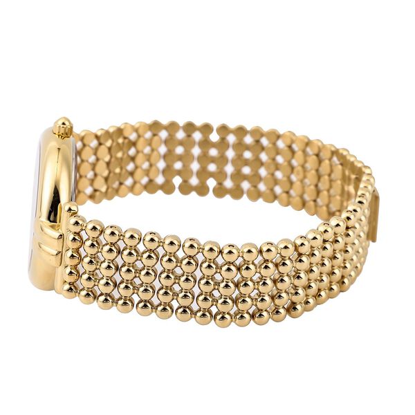 EON 1962 - Edle Armbanduhr mit nat&uuml;rlichen Champagner Diamanten, 8.5 cm, schweizer Uhrwerk, Edelstahl ca. 0.12 ct image number 4