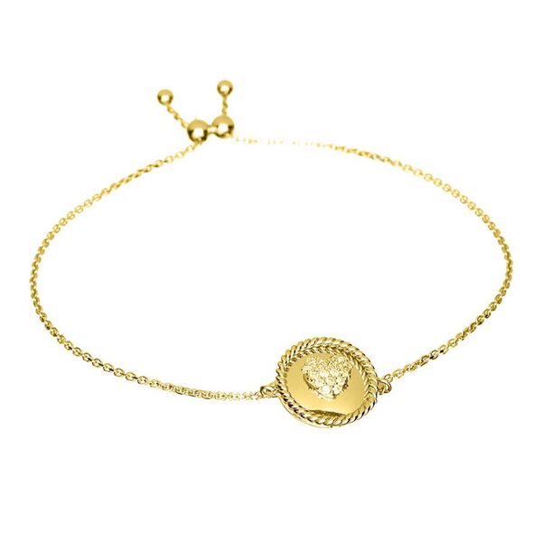 LUSTRO STELLA- verstellbares Zirkonia-Armband in Silber