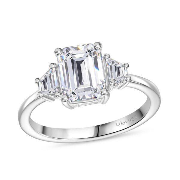 D'Joy Moissanit Ring 925 Silber rhodiniert (Größe 17.00) (10-15 Werktage Lieferzeit) ca. 2.94 ct image number 3