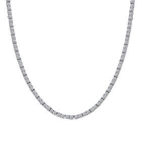 LUXURIANT DIAMANT - Lab Grown Diamant SI-GH SGL zertifiziert Halskette ca. 45 cm 925 Silber rhodiniert ca. 10.00 ct