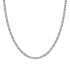 Lab Grown Diamant SI-GH SGL zertifiziert Halskette ca. 45 cm 925 Silber rhodiniert ca. 10,00 ct.