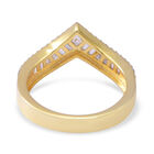 LUSTRO STELLA - Zirkonia Ring 925 Silber vergoldet (Größe 16.00) ca. 1,00 ct image number 3