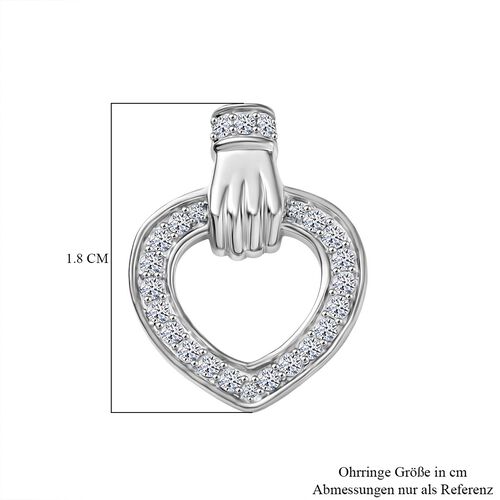 Lab Grown Diamant SI Ohrringe 925 Silber rhodiniert ca. 0,50 ct. image number 5