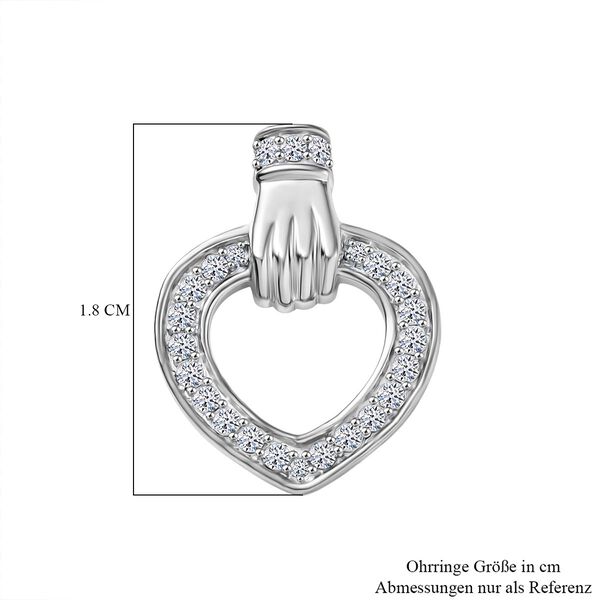 LUXURIANT SI-GH Labor Diamant Ohrringe, 925 Silber rhodiniert - 0,50 ct. image number 6