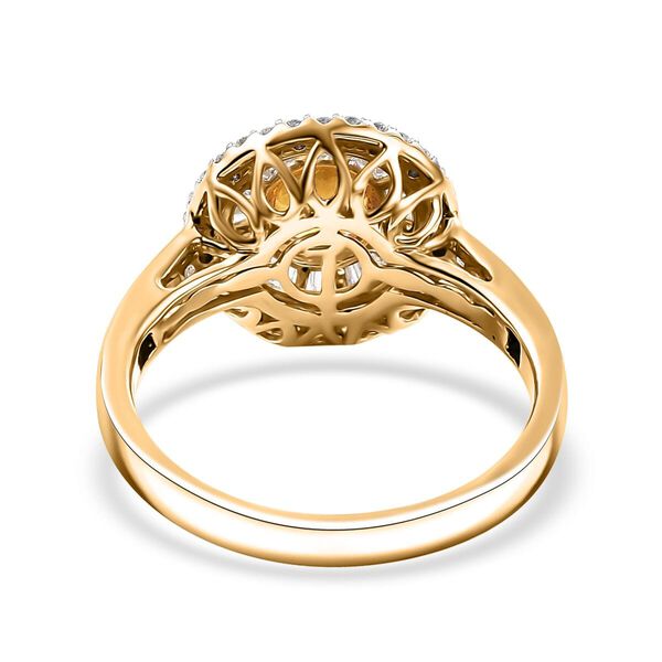 LUXORO zertifiziert und geprüft AAA gelber Saphir und Diamant Ring in 585 Gold - 1,70 ct. image number 5