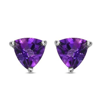 Afrikanische Amethyst Ohrringe, 925 Silber ca. 1.25 ct