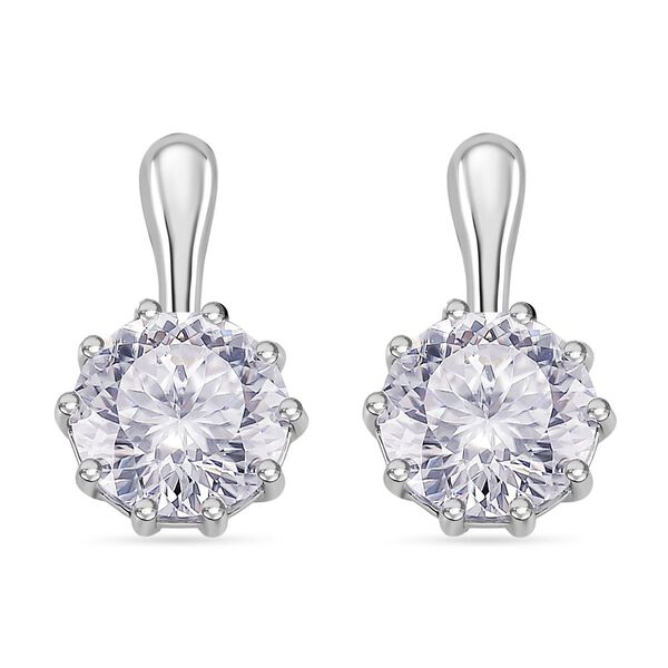 Moissanit Ohrringe 925 Silber rhodiniert ca. 5,16 ct. image number 0