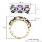 AAA Tansanit, Moissanit Ring, 375 Gold (Größe 21.00) ca. 3.25 ct image number 6