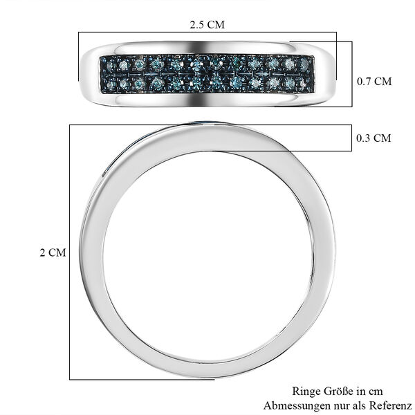 Blauer Diamant-Ring - 0,20 ct. image number 7