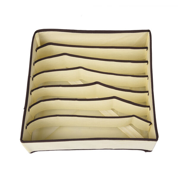 4er-Set Unterw&auml;sche-Aufbewahrungsboxen, Gr&ouml;&szlig;e: 28x14 cm 32x15 cm, 32x32 cm, 30x16 cm und 32x31,5 cm, Beige image number 2