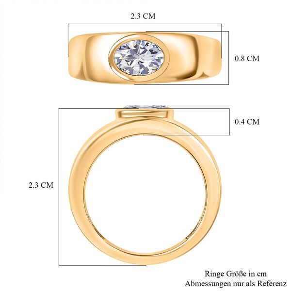 Moissanit Ring - 0,80 ct. image number 6