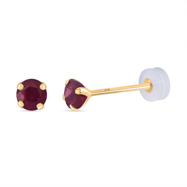 AAA Afrikanische Rubin Ohrringe in 375 Gold - 1,57 ct. image number 0