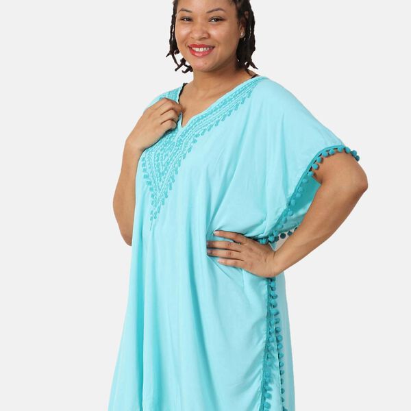 T-Shirt mit Stickerei, Einheitsgr&ouml;&szlig;e, Hellblau image number 3