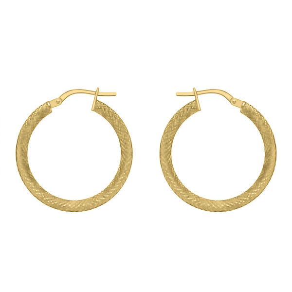 25MM strukturierte Creolen