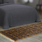 Gewebter Teppich mit Perserdruck und Fransen, Gr&ouml;&szlig;e 66x180 cm, Gold